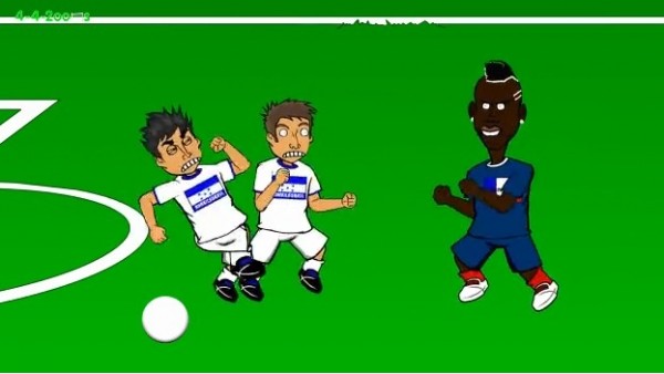 Fransa - Honduras maçı çizgi film oldu