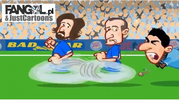 19 saniyede İtalya - Uruguay maçı