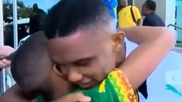 Eto'o'nun duygusal anları