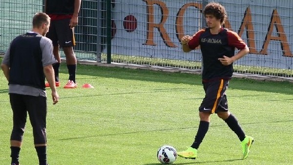 Salih Uçan, Roma'da ilk idmanında