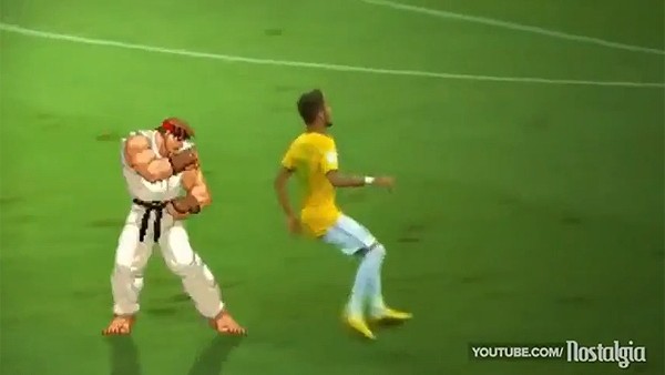 Neymar, Street Fighter'da dayak yedi...