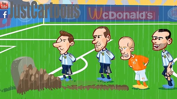 Messi ve arkadaşları Robben'e bakın ne yaptı...