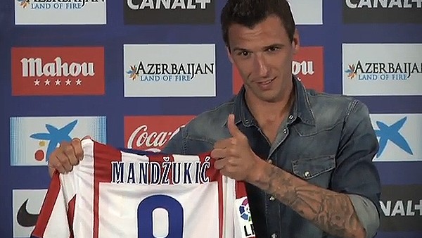 Atletico Madrid, Mandzukic'i basına tanıttı!