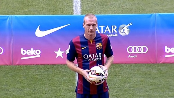 Jeremy Mathieu'nun Barça'daki ilk günü