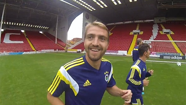 F.Bahçe idmanını bir de futbolcu kamerasından izleyin!