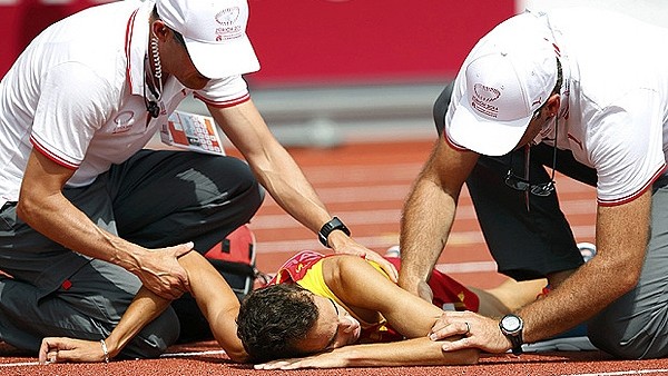 Avrupa Atletizm Şampiyonası'nda feci kaza!