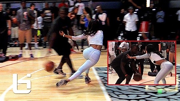 Ünlü şarkıcı basketbol oynayayım derken rezil oldu!