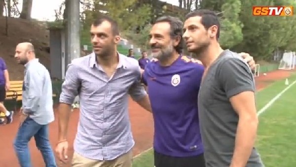 Dzemaili ve Pandev Florya'daydı