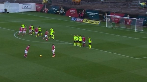 Akıl dolu frikik organizasyonu