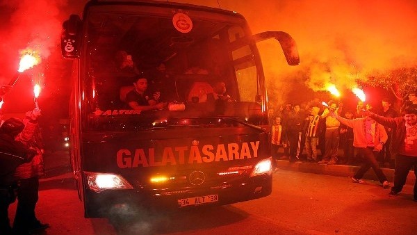 Galatasaray'a coşkulu karşılama