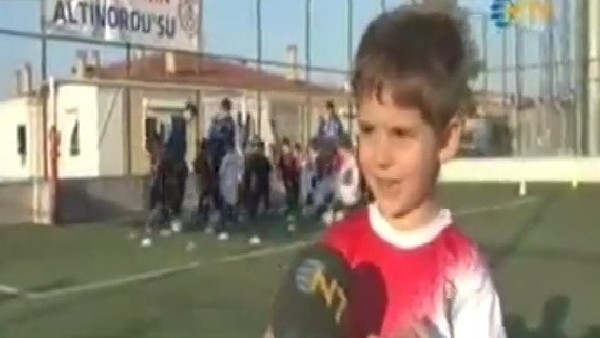 Altınordu'nun 3 yaşındaki futbolcusu