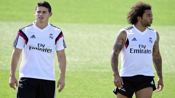 Marcelo ve James idmanda şov yaptı