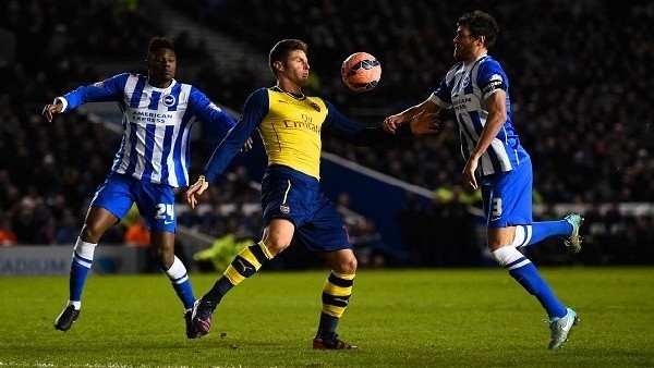 Brighton 2-3 Arsenal - Maç Özeti (25.1.2015)