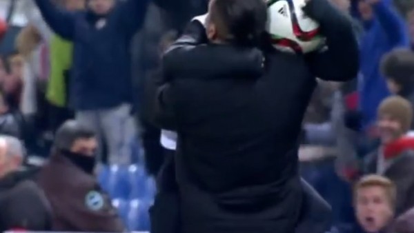 Diego Simeone ve oğlunun gol sevinci