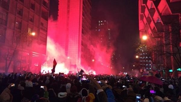 Real Madrid taraftarından muhteşem görüntü