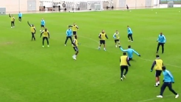 Demichelis antrenmanda müthiş attı