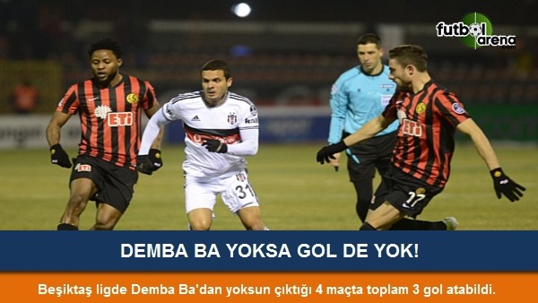 Demba Ba'sız Kartal'ın tadı yok!