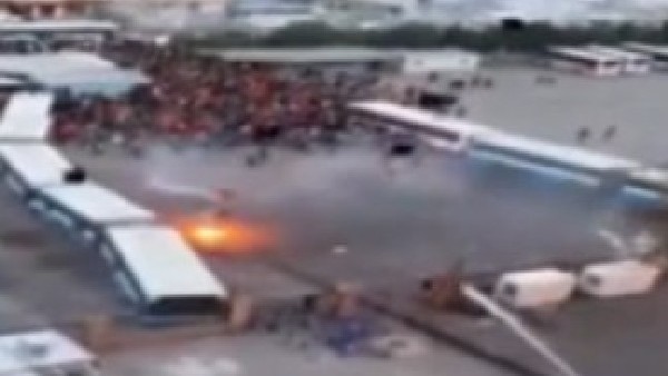 Altay-Göztepe maçında çıkan olaylar