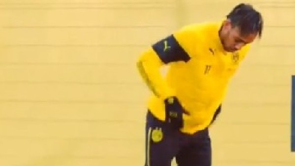 Aubameyang Antrenmanda Şov Yaptı