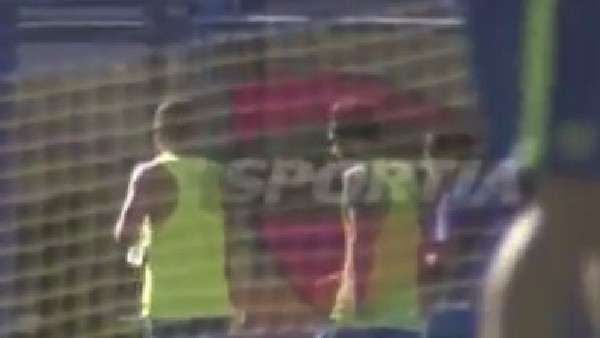 Osvaldo ilk antrenmanına çıktı.