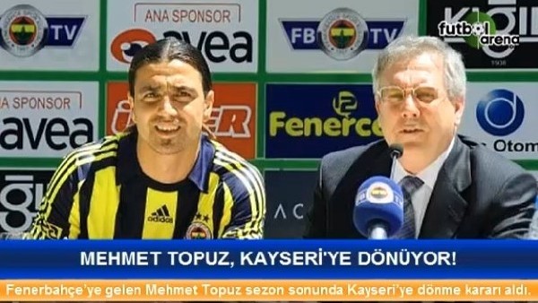 Mehmet Topuz, Kayseri'ye dönüyor