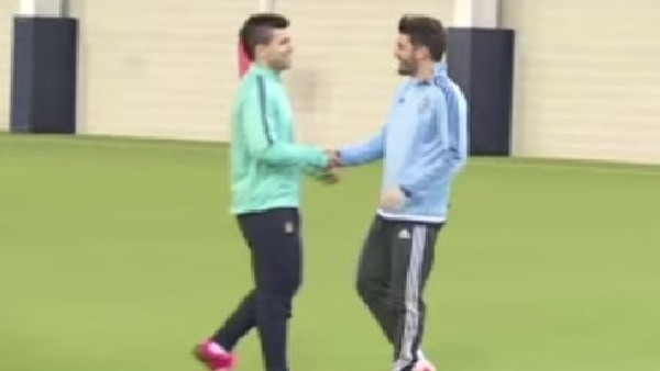 Aguero ve Villa kapıştı!