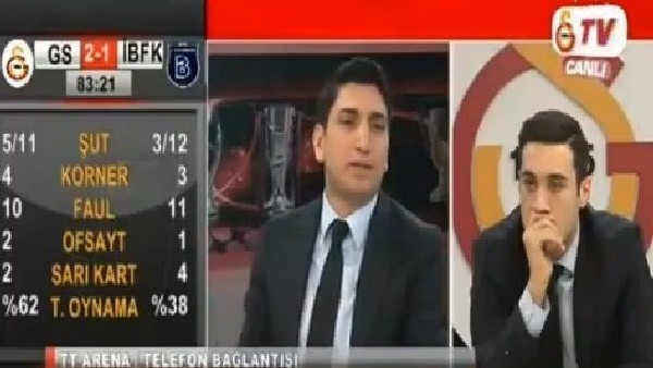 Başakşehir'in 2. golü anında Galatasaray TV