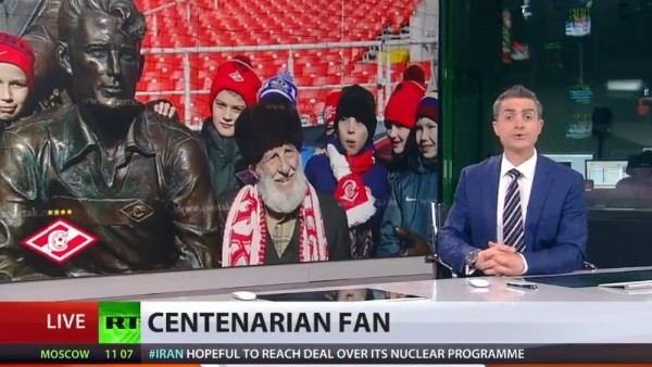 Spartak Moskova taraftarından anlamlı organizasyon