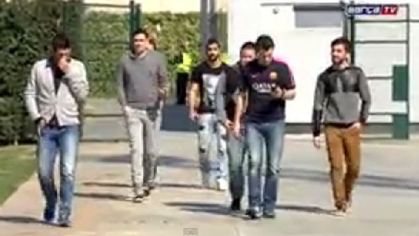 Barcelona'lı futbolcular barbekü partisinde buluştu