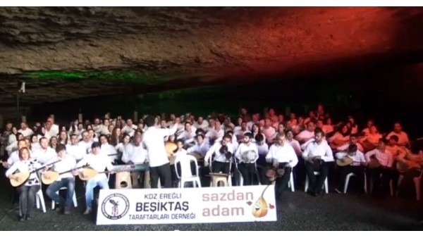 112. yıla özel 112 bağlama ile Demba Ba şarkısı