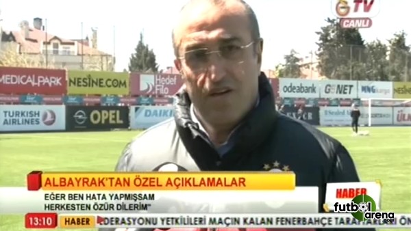 Abdurrahim Albayrak özür diledi