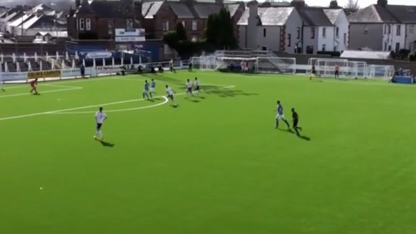 Top yere inmeden müthiş vurdu