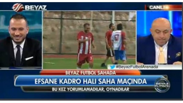 Beyaz Futbol ekibi halı saha maçına çıktı