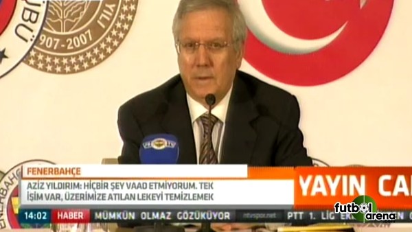 Aziz Yıldırım: 'Başkanlığı bırakıyorum'