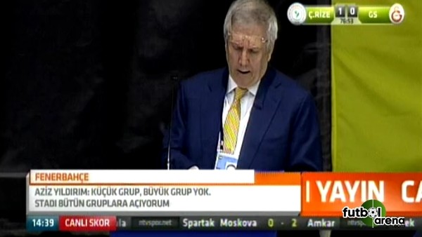 Aziz Yıldırım'dan sert eleştiriler