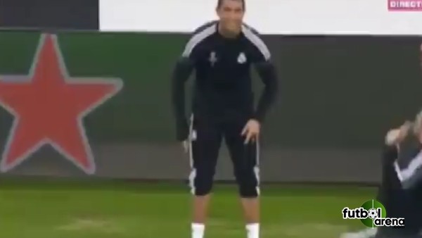 Cristiano Ronaldo antrenmanda korkuttu