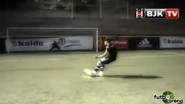 Beşiktaşlı oyuncuların penaltı yarışması