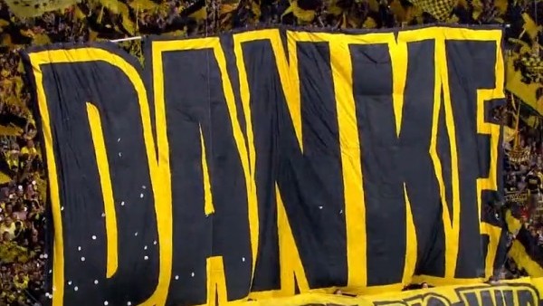 Dortmund taraftarlarından Klopp'a muhteşem veda