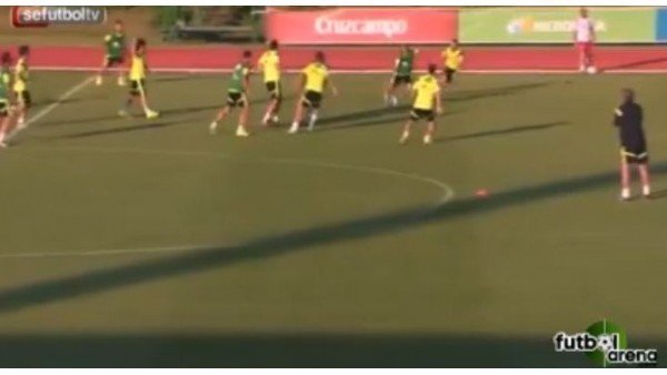 Pedro'dan antrenmanda harika gol