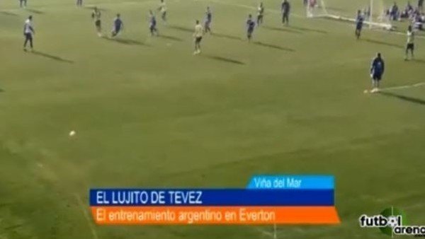 Tevez'den Antrenmanda Şık Gol