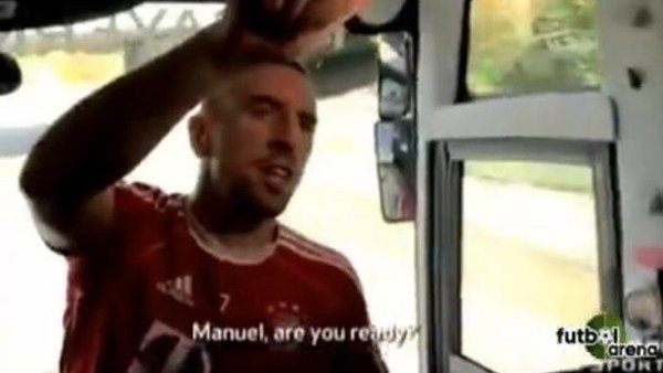 Ribery ve Neuer'den çılgınlık