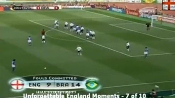 Ronaldinho'nun 2002 yılında İngiltere'ye attığı gol