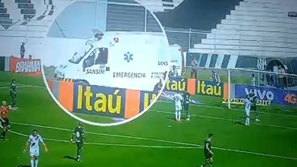 Kaleye diye vurdu ambulansın içine girdi