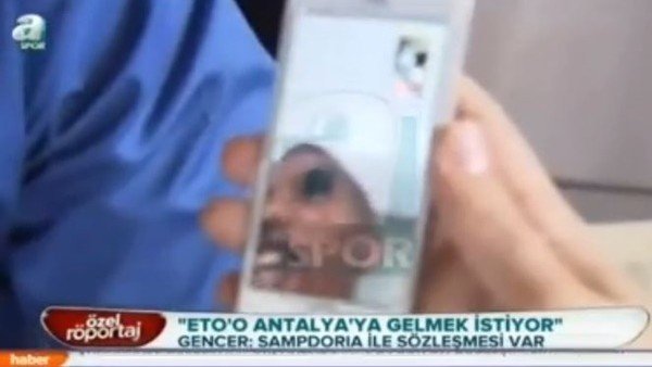 'Eto'o, Antalyaspor'a gelmek istiyor'