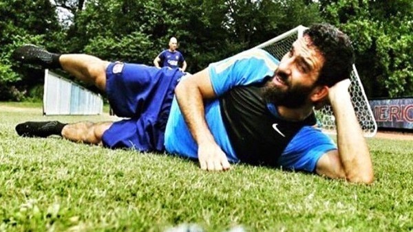 Barcelona antrenmanında Arda ve Busquets şov