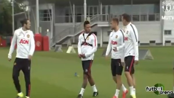 Van Persie, Manchester United İdmanında