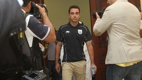 Xavi ilk antrenmanında coşturdu