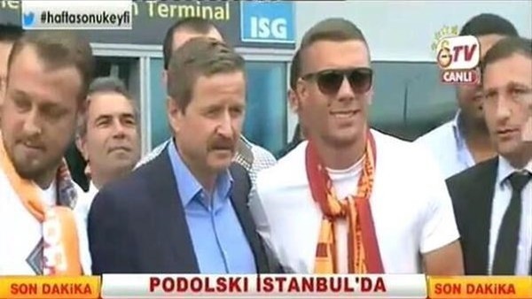 İşte Lukas Podolski'nin ilk görüntüleri