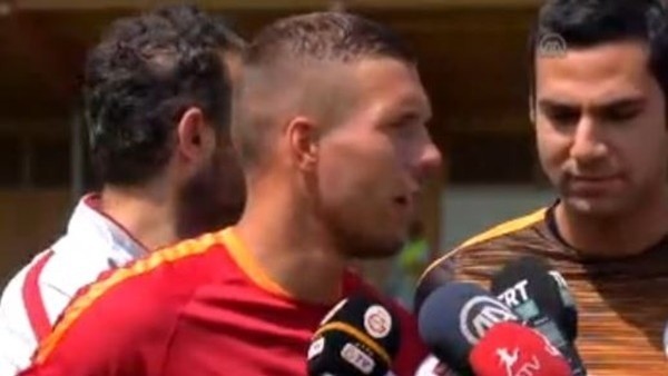 Podolski: 'Galatasaray'ın büyüklüğü transferimde etkili oldu'