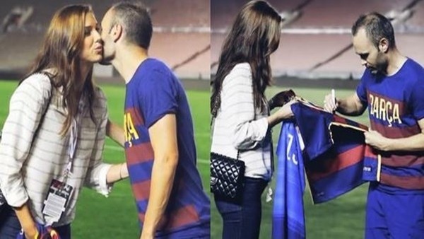 Alex Morgan'dan İniesta'ya Şans Öpücüğü